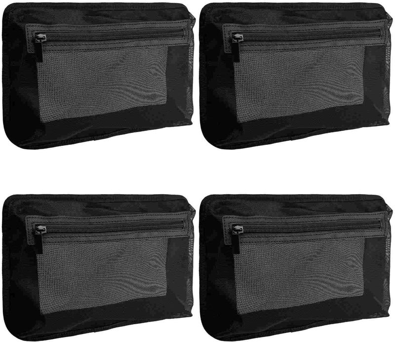 Chanvoo 4PC Self-Adhesive Boat Organizer Mesh Bag (10"x7") – Dry Mount Pouch with Waterproof Adhesive Backing for Tools & Gear | Sticks Securely to Wet Surfaces, Easy Removal - Image 1
